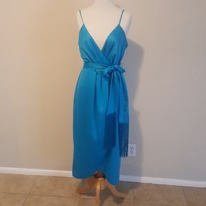 NWT Nicole Miller New York aqua dress
